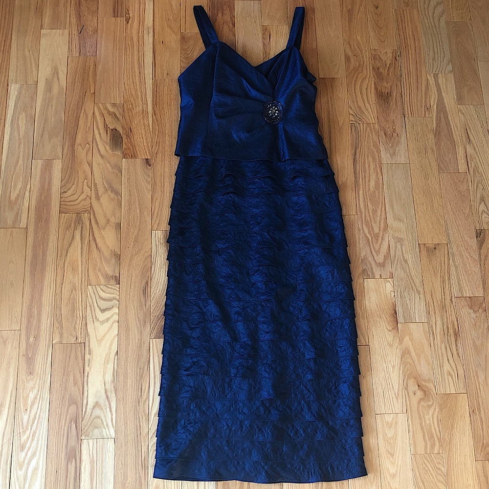 Laura Petites Rich Navy Blue Dress